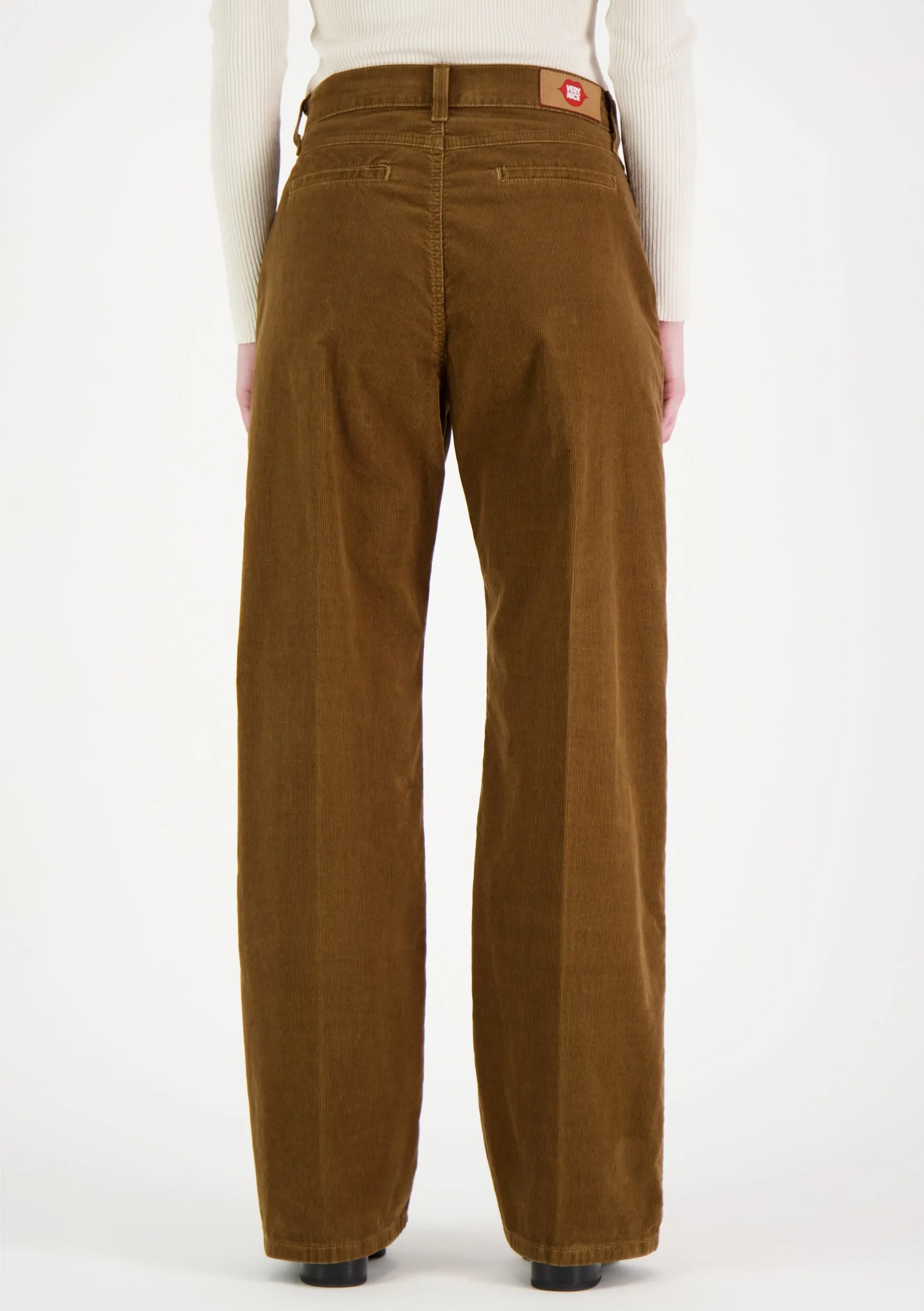 Aada Flare Corduroy Pants Brown