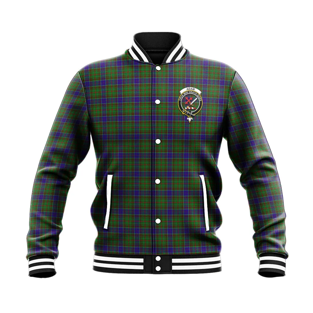 Adam Tartan Baseball Jacket with Family Crest