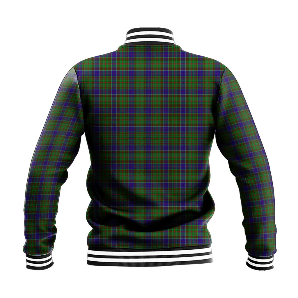 Adam Tartan Baseball Jacket with Family Crest