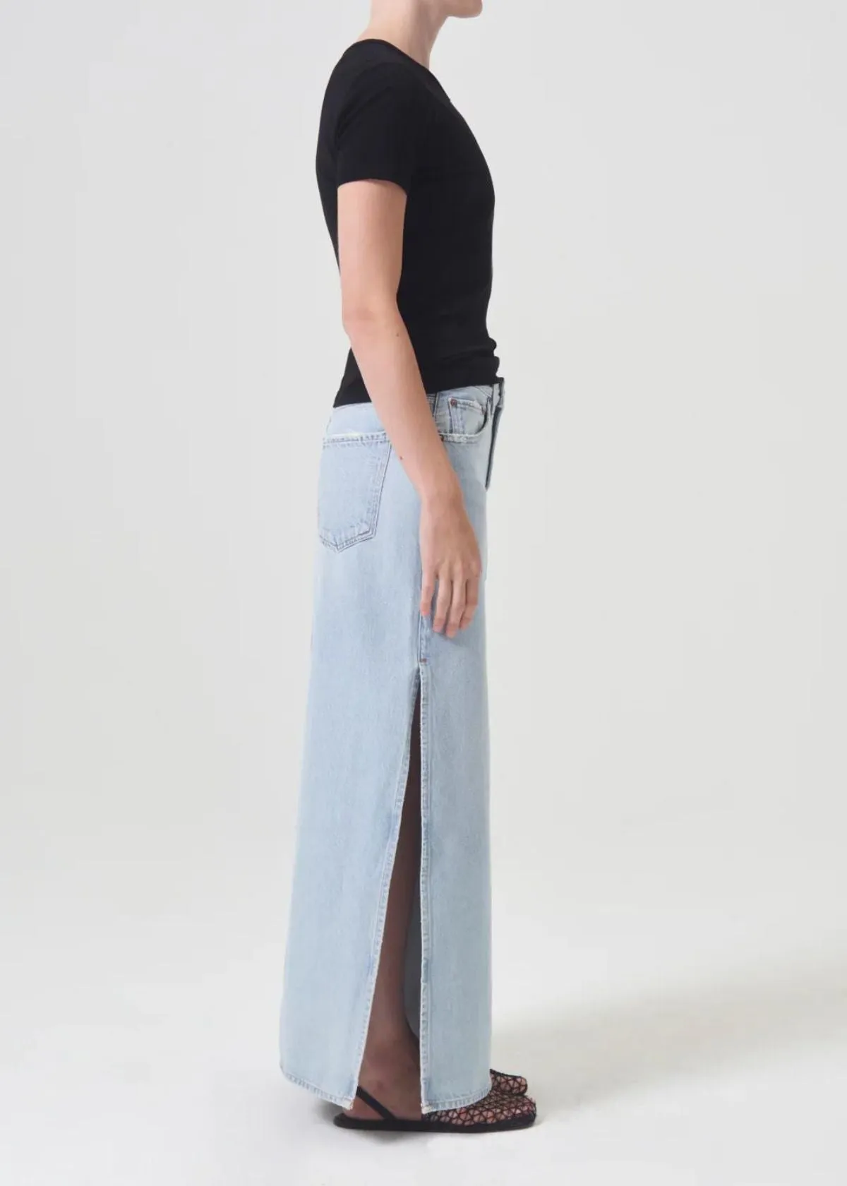 AGOLDE Astrid Slice Denim Skirt - Fragment