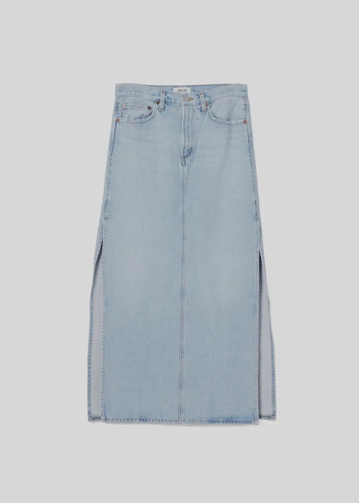 AGOLDE Astrid Slice Denim Skirt - Fragment