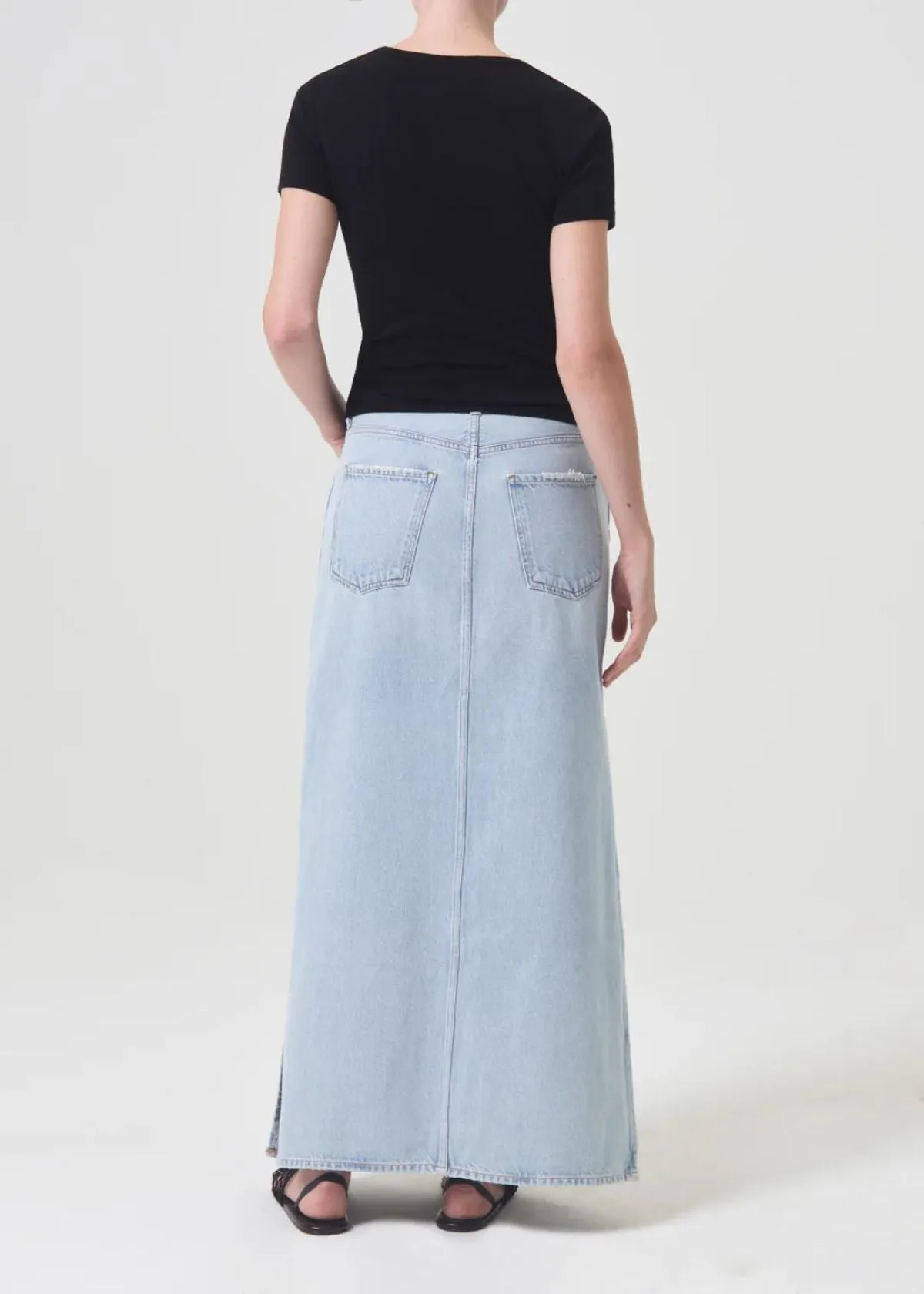 AGOLDE Astrid Slice Denim Skirt - Fragment