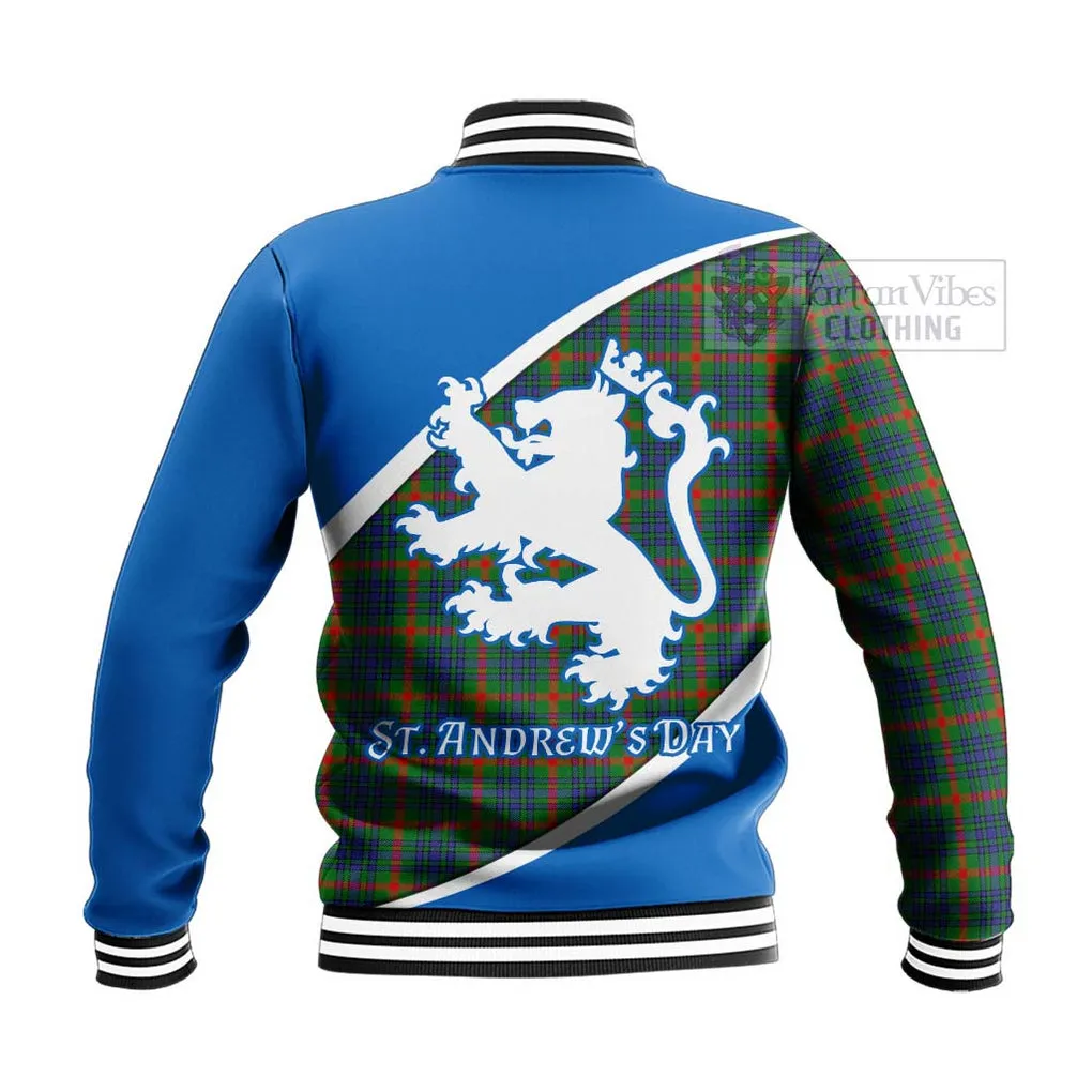 Aiton Family Crest Tartan Baseball Jacket Celebrate Saint Andrew's Day in Style