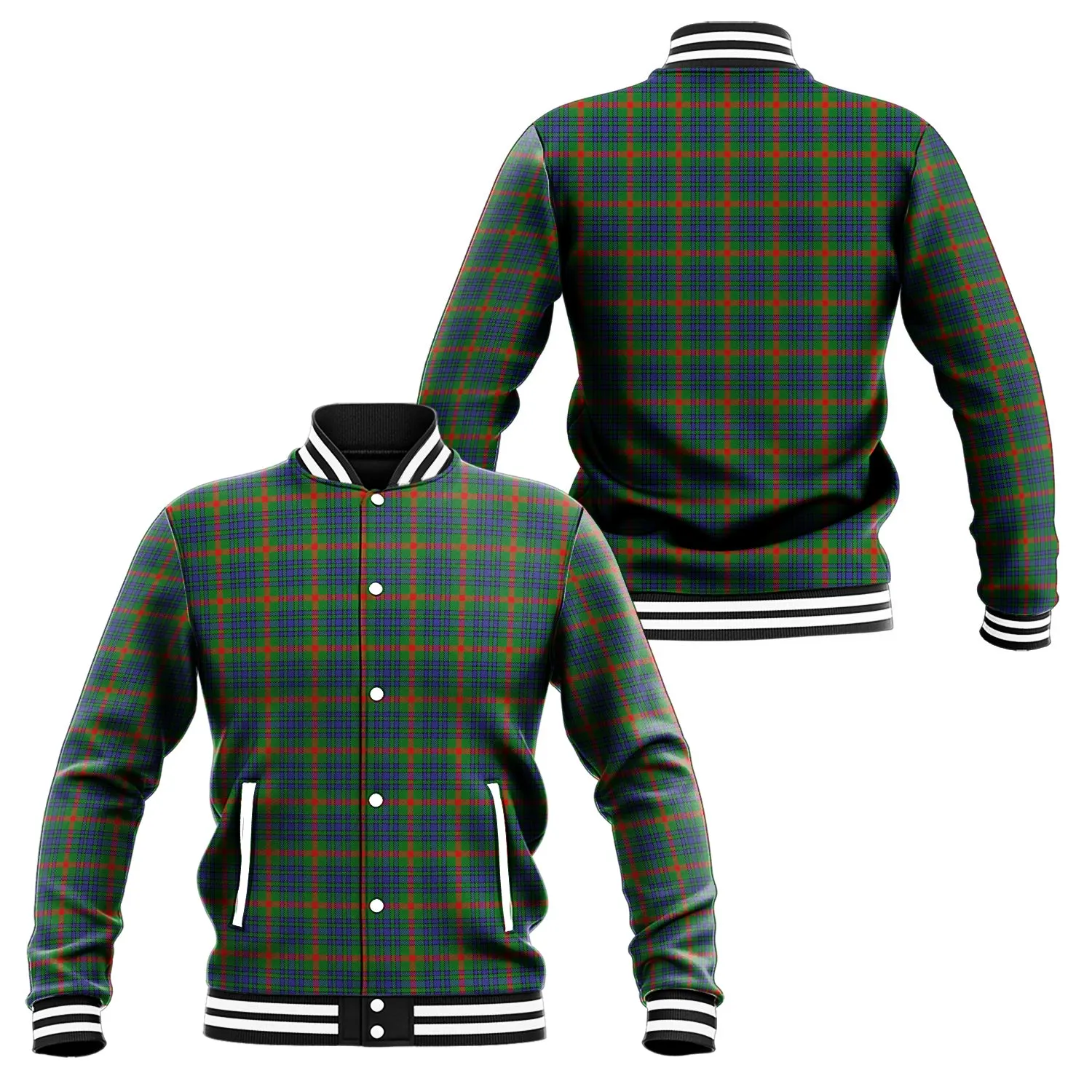 Aiton Tartan Baseball Jacket