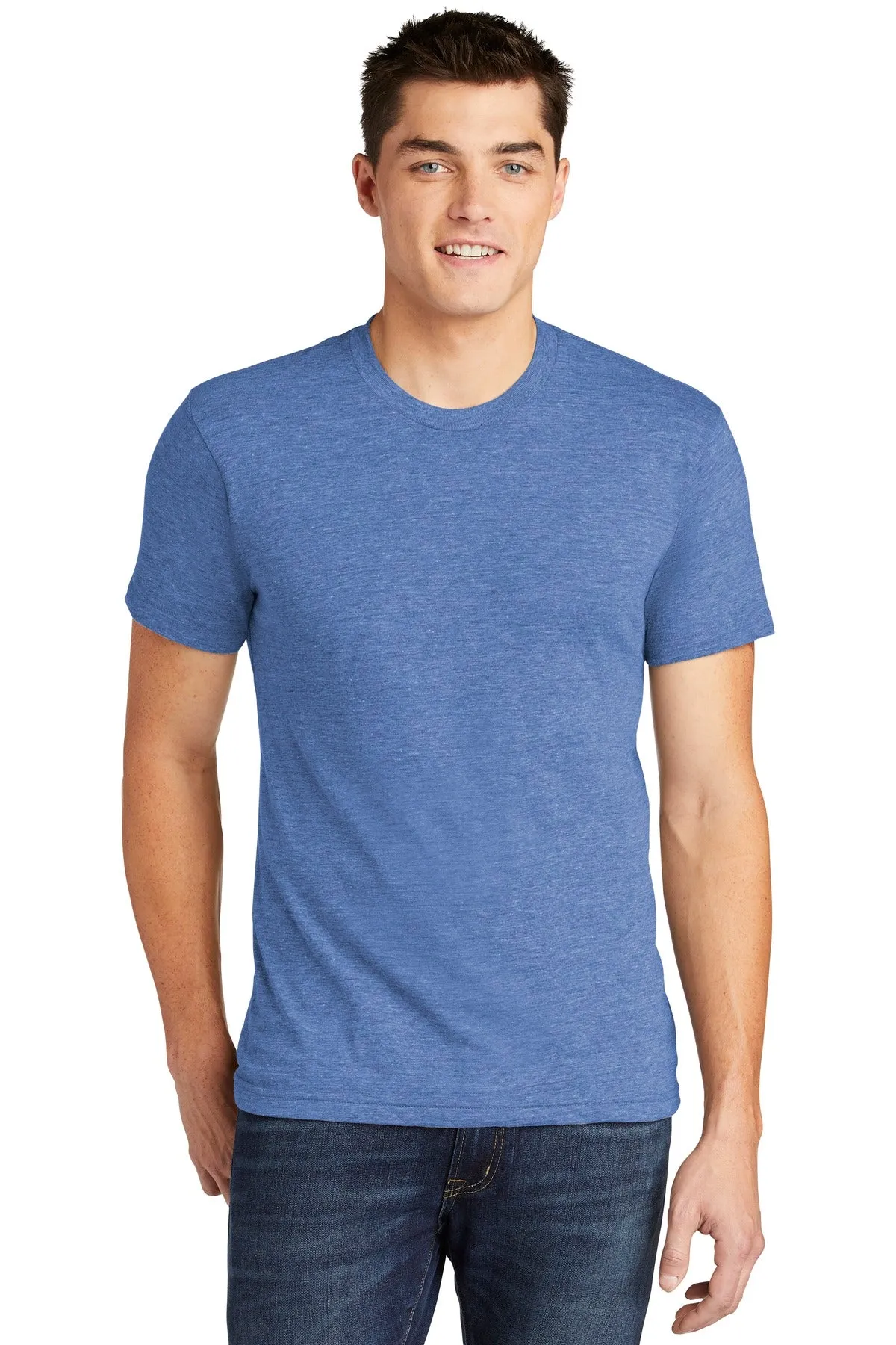 American Apparel Men's Tri-Blend Short Sleeve Track T-Shirt