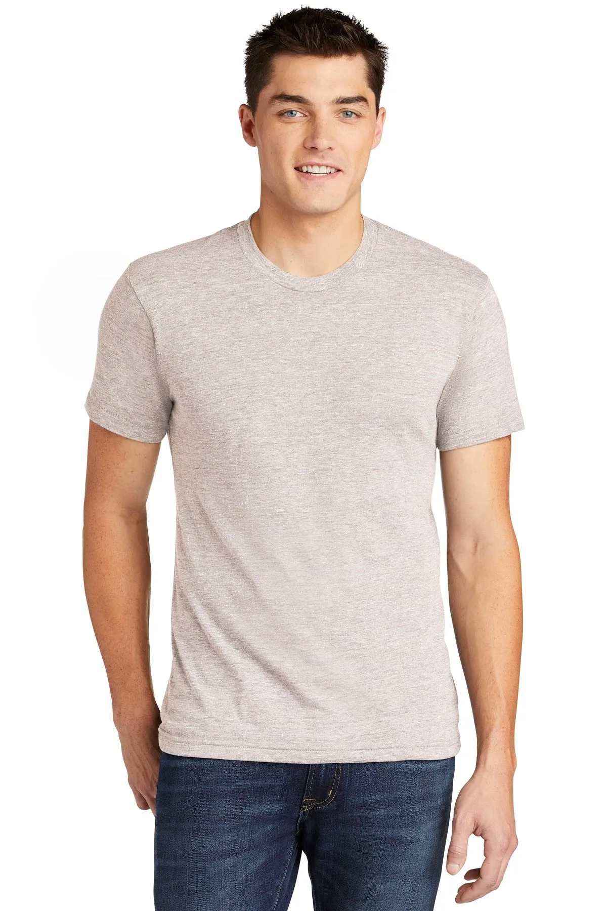 American Apparel Men's Tri-Blend Short Sleeve Track T-Shirt