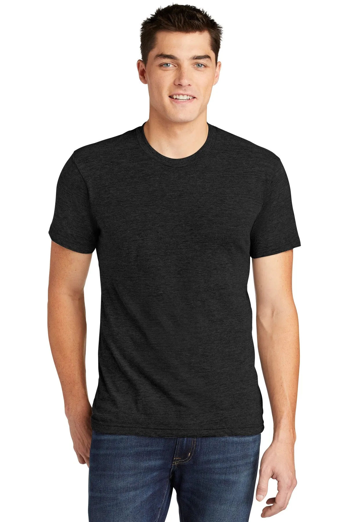 American Apparel Men's Tri-Blend Short Sleeve Track T-Shirt