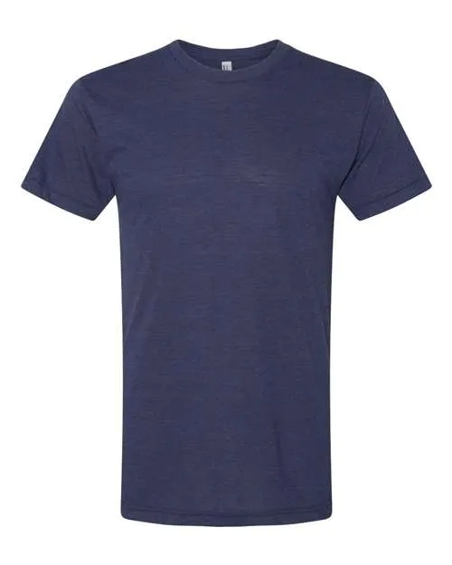 American Apparel Men's Tri-Blend Short Sleeve Track T-Shirt