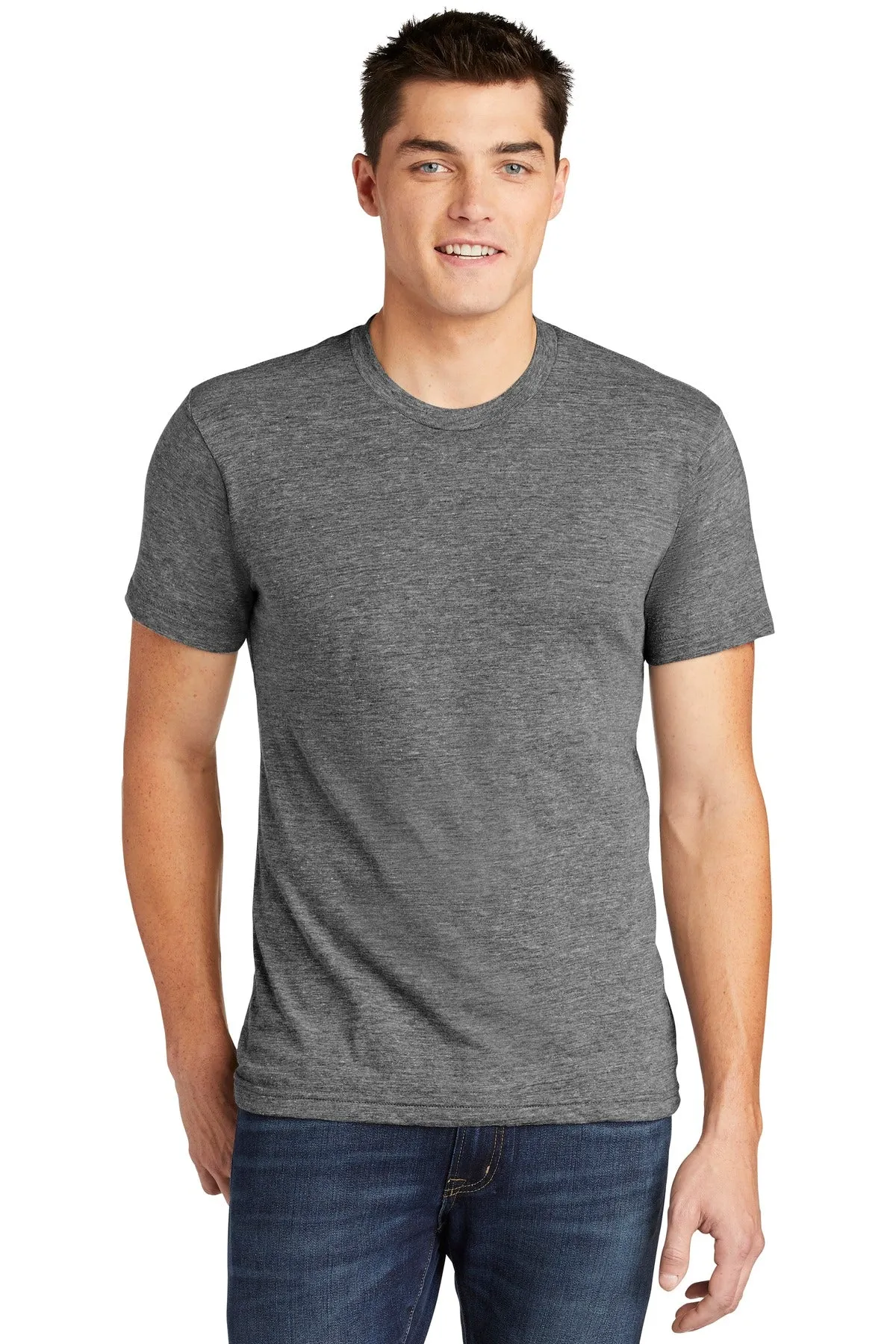 American Apparel Men's Tri-Blend Short Sleeve Track T-Shirt