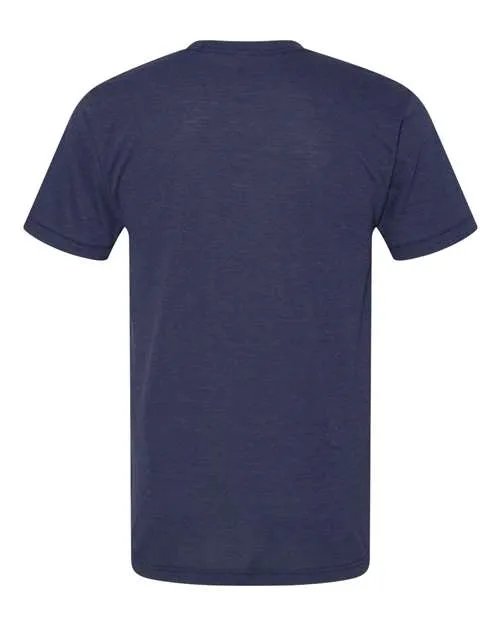 American Apparel Men's Tri-Blend Short Sleeve Track T-Shirt