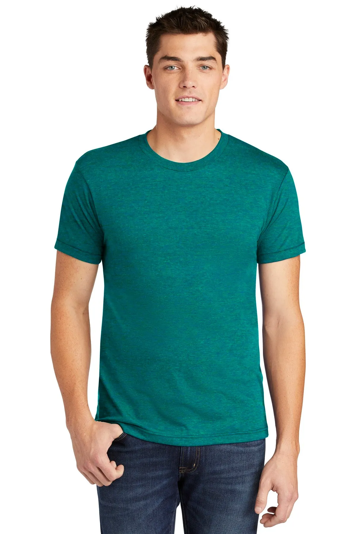 American Apparel Men's Tri-Blend Short Sleeve Track T-Shirt