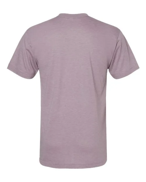 American Apparel Men's Tri-Blend Short Sleeve Track T-Shirt