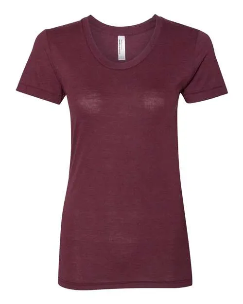 American Apparel Women's Triblend Track Tee