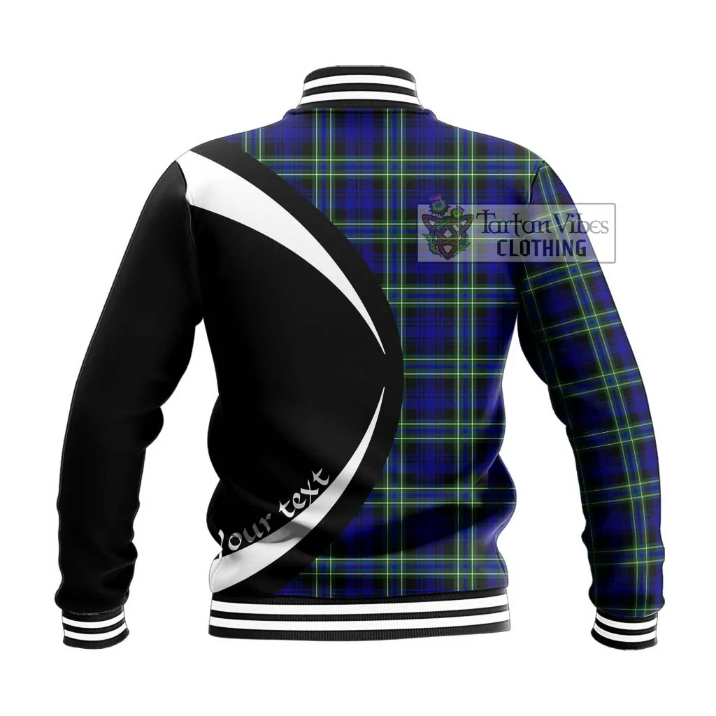 Arbuthnot Modern Tartan Baseball Jacket with Family Crest Circle Style