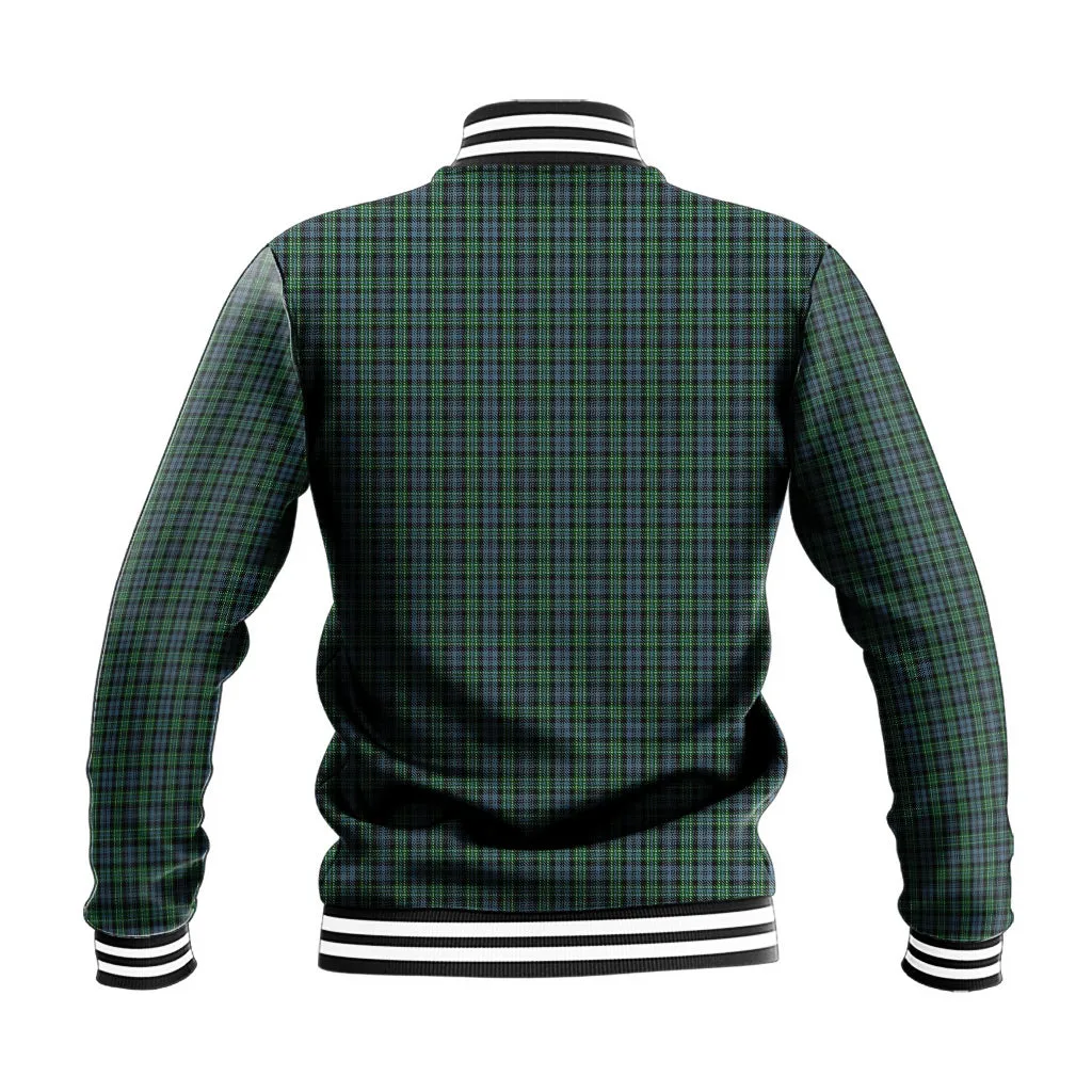 Arbuthnot Tartan Baseball Jacket with Family Crest