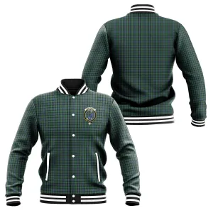 Arbuthnot Tartan Baseball Jacket with Family Crest