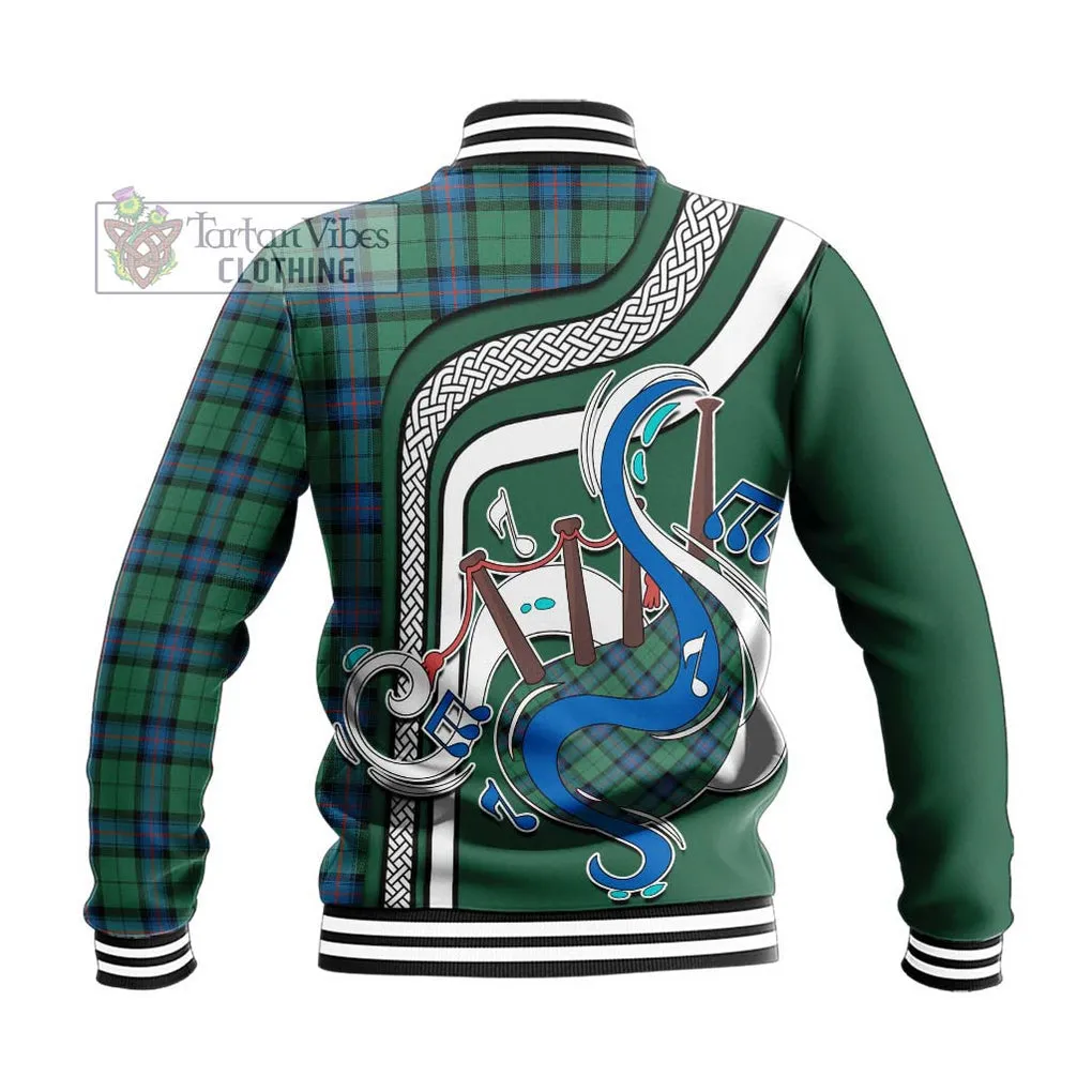 Armstrong Ancient Tartan Baseball Jacket with Epic Bagpipe Style