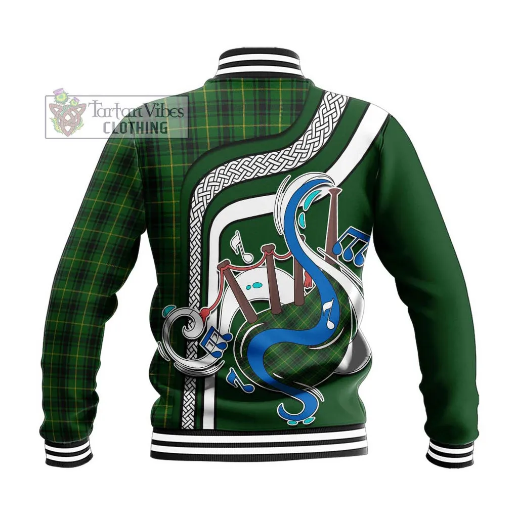 Arthur Tartan Baseball Jacket with Epic Bagpipe Style