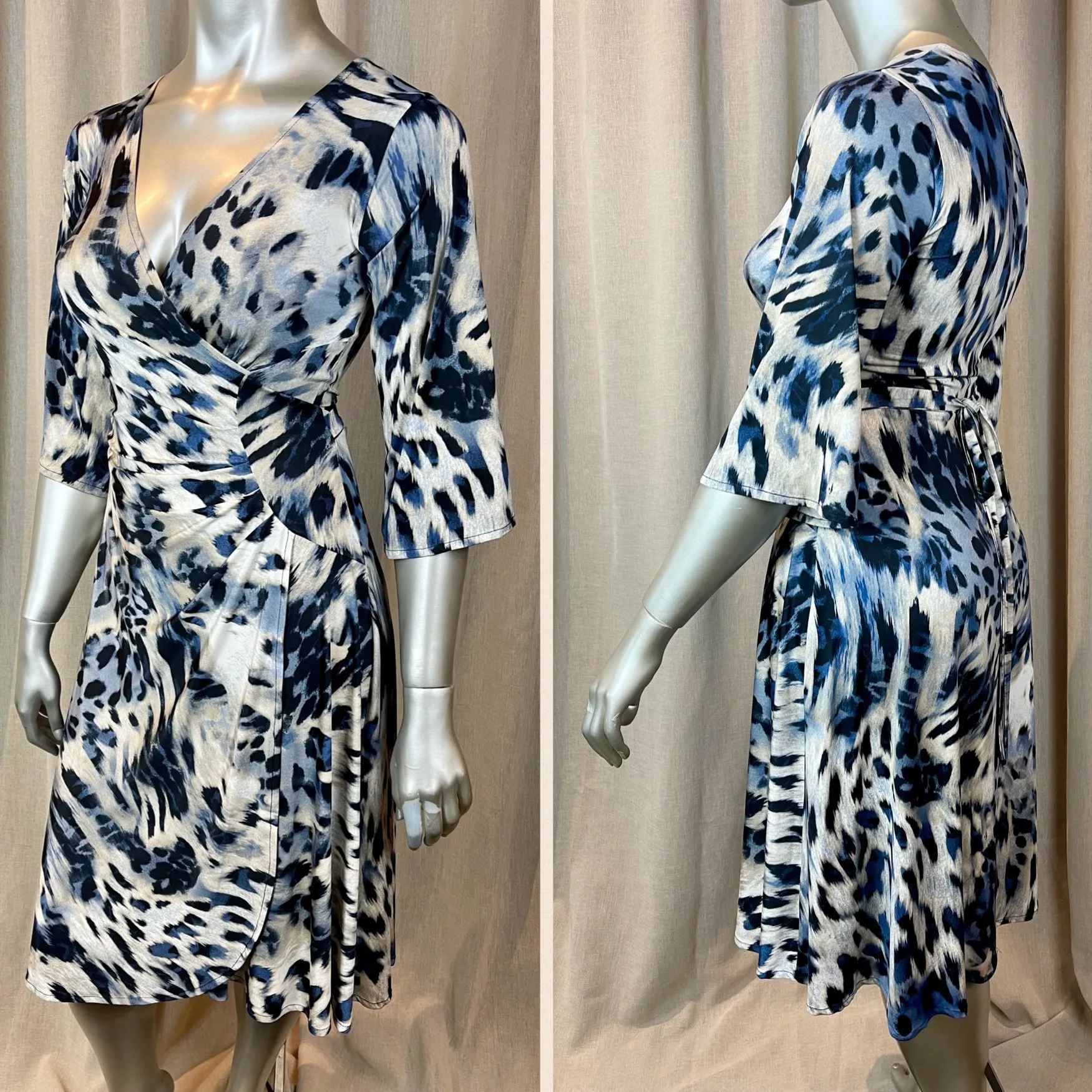 AURORA FAUX WRAP DRESS | prints