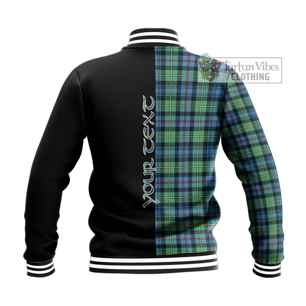 Bailey Ancient Tartan Baseball Jacket with Family Crest and Half Of Me Style