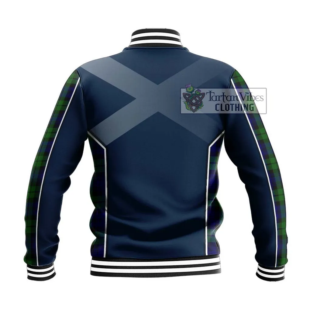 Bannatyne Tartan Baseball Jacket with Family Crest and Lion Rampant Vibes Sport Style