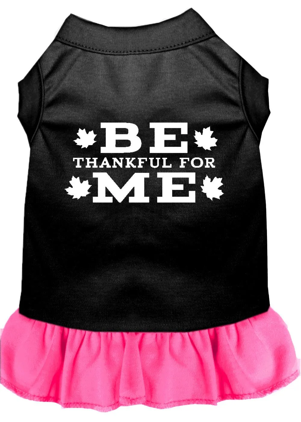 Be Thankful For Me Screen Print Dress Black With Bright Pink Lg (14)