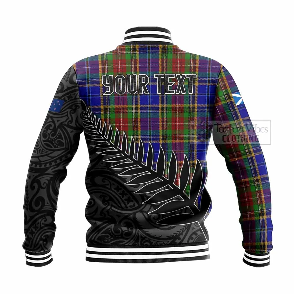 Beattie (Beatty) Crest Tartan Baseball Jacket with New Zealand Silver Fern Half Style