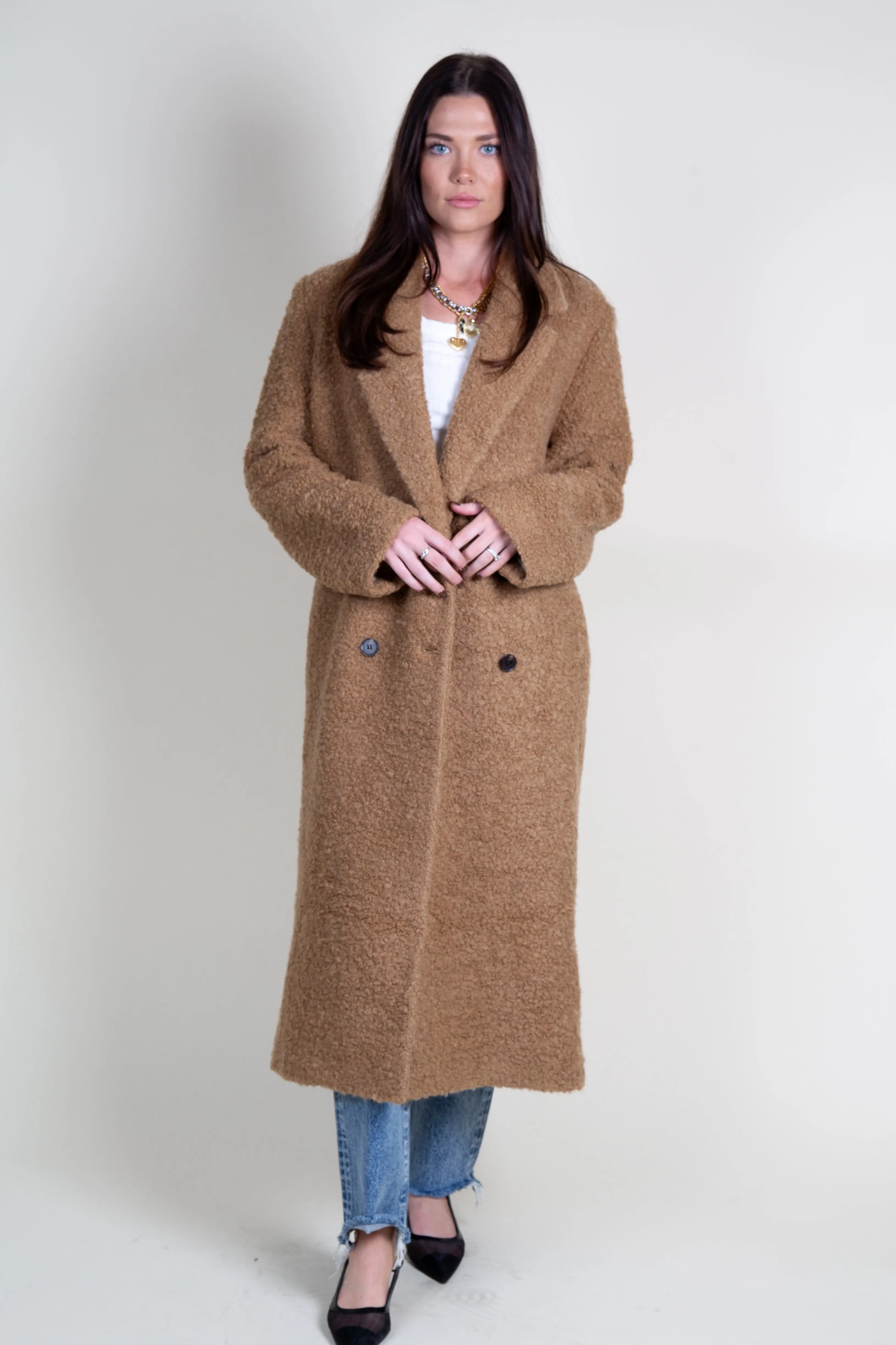 BEC   BRIDGE | Cheyenne Longline Coat - Caramel