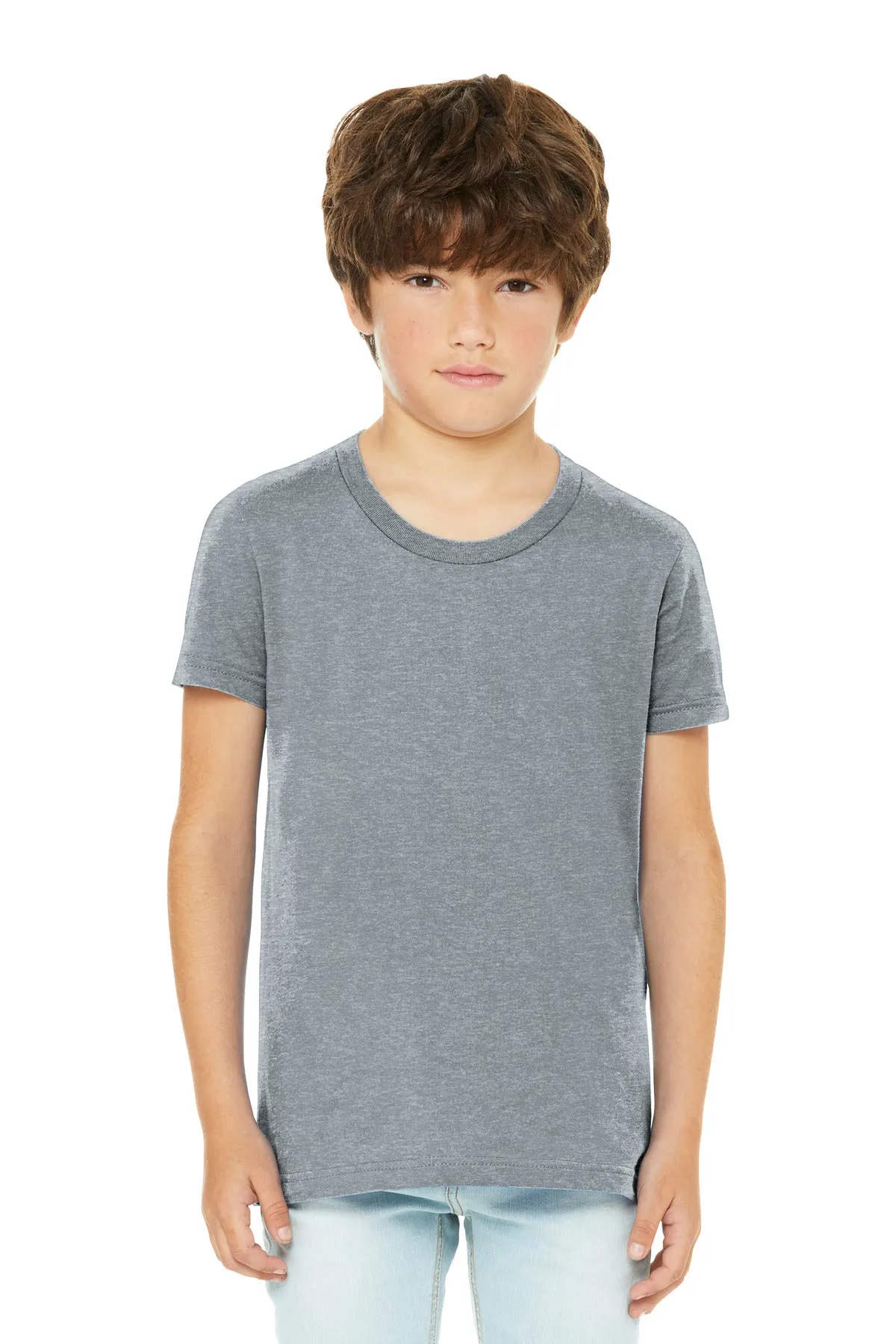 BELLA CANVAS Youth Heather CVC Tee BC3001YCVC