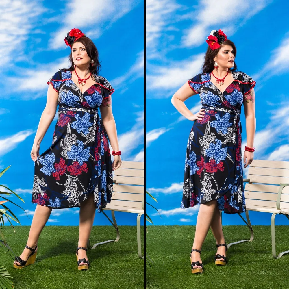 BELLA FIORA WRAP DRESS