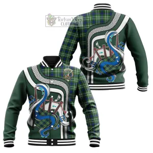 Blackadder Tartan Baseball Jacket with Epic Bagpipe Style