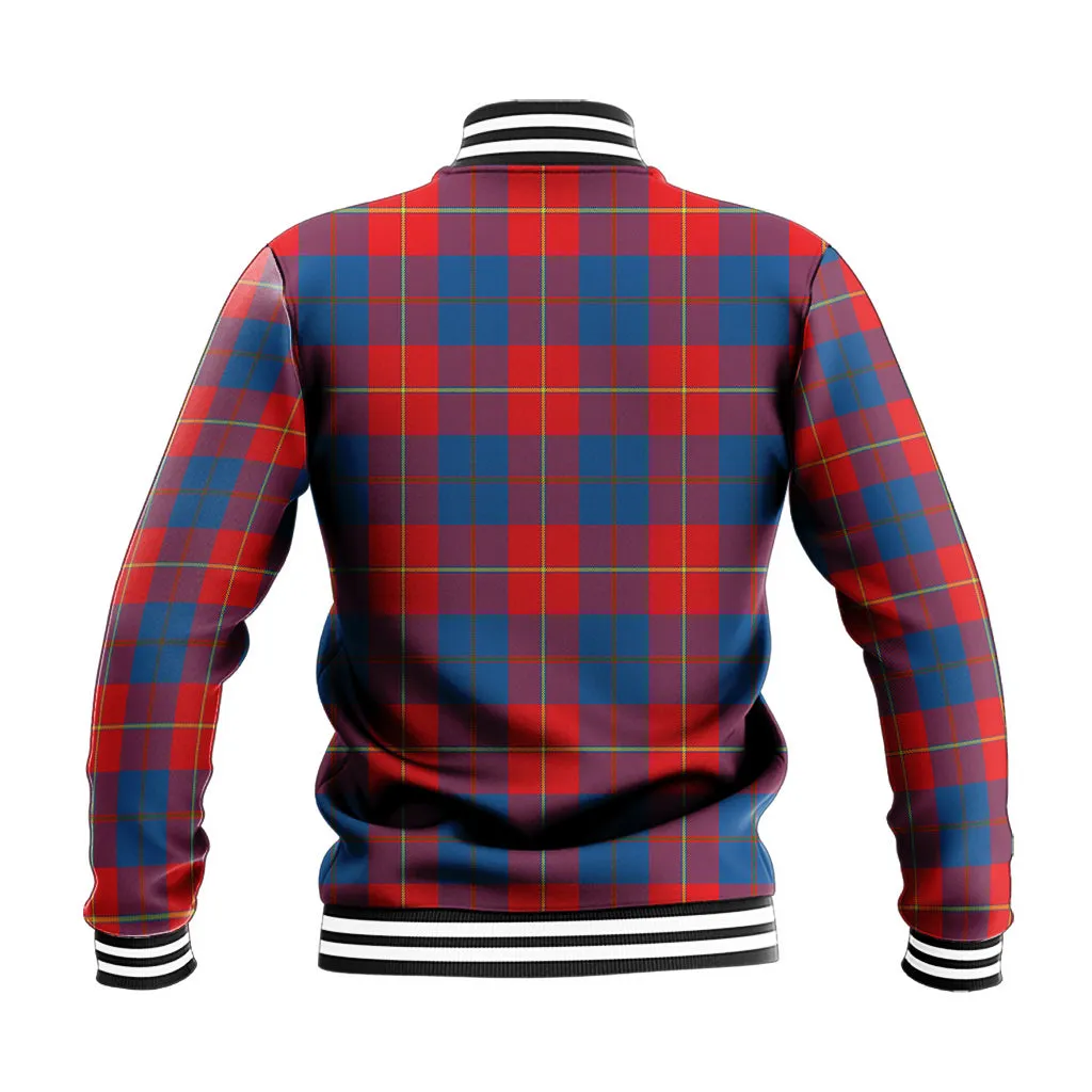 Blane Tartan Baseball Jacket with Family Crest