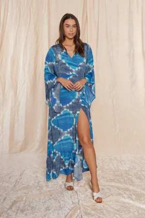 Blue Dream Maxi Wrap Dress