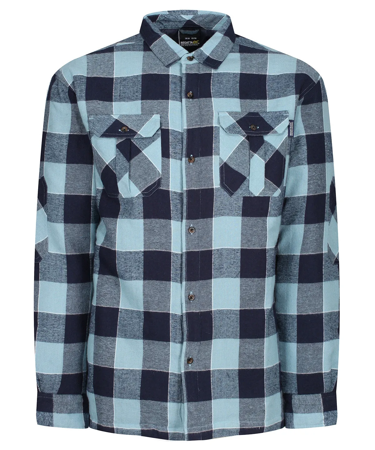 Blue - Shelford insulated check shirt