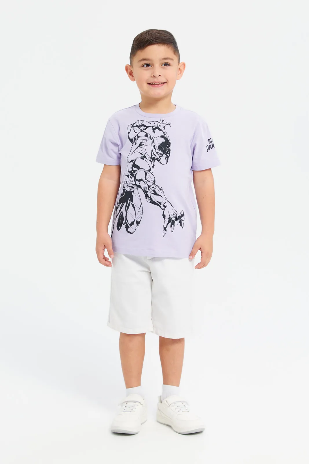 Boys Grey Mickey Mouse Short Sleeve T-Shirt