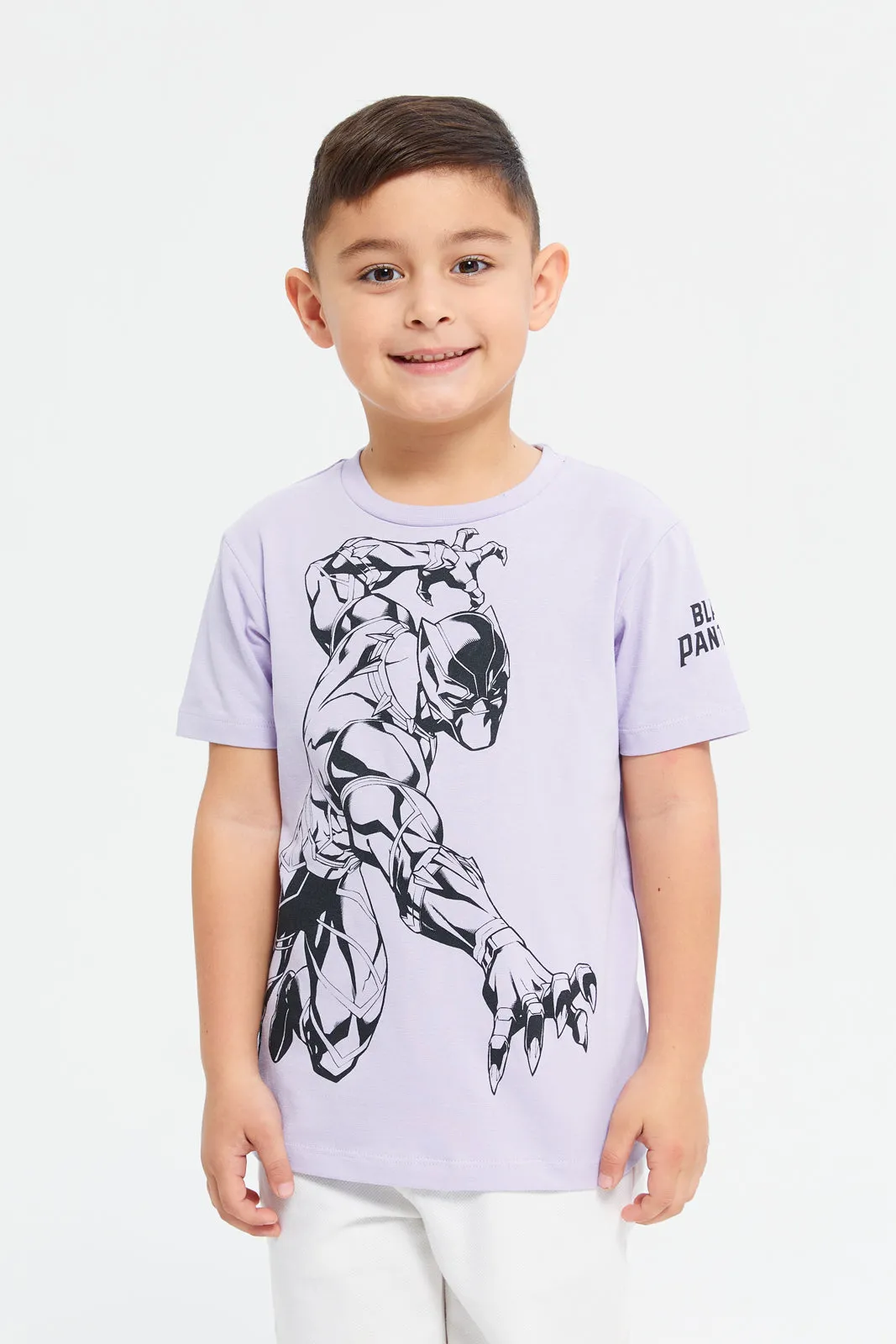 Boys Grey Mickey Mouse Short Sleeve T-Shirt