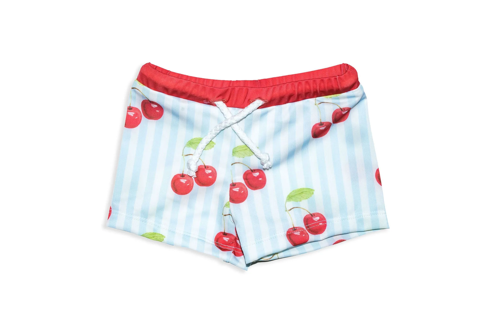 Boy's Lycra Swim Shorts with Cherries