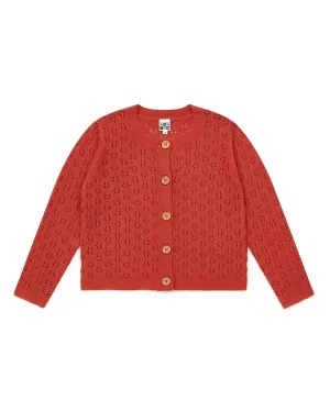 Cardigan Retro Rose En Maille