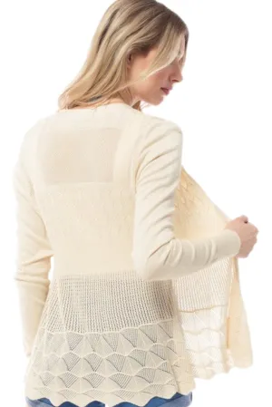 Crochet Cardigan Style 1070 in Beige