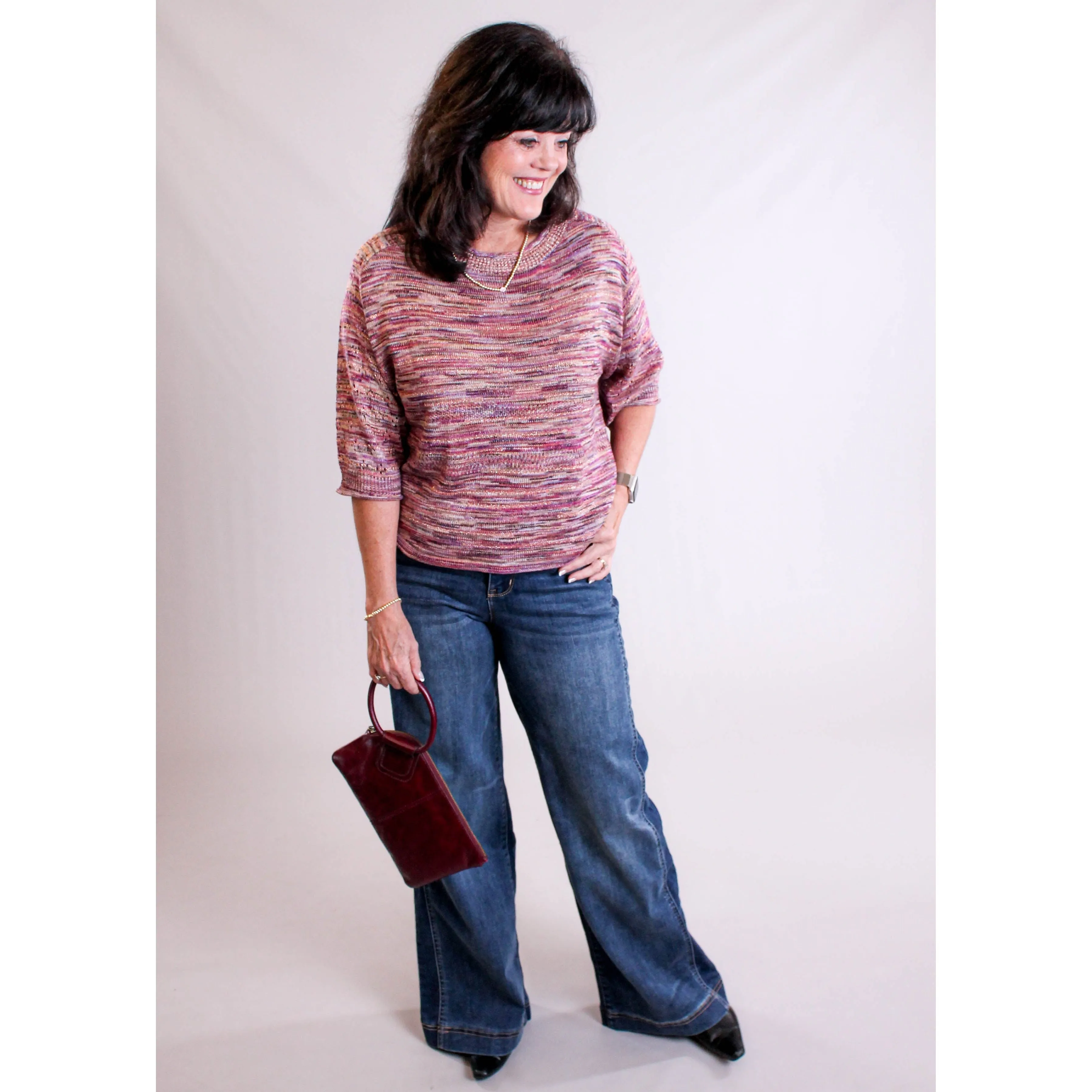 Democracy Wide Leg Jeans with Double Side Seam