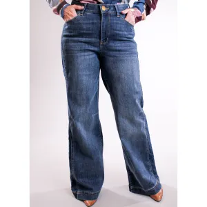 Democracy Wide Leg Jeans with Double Side Seam