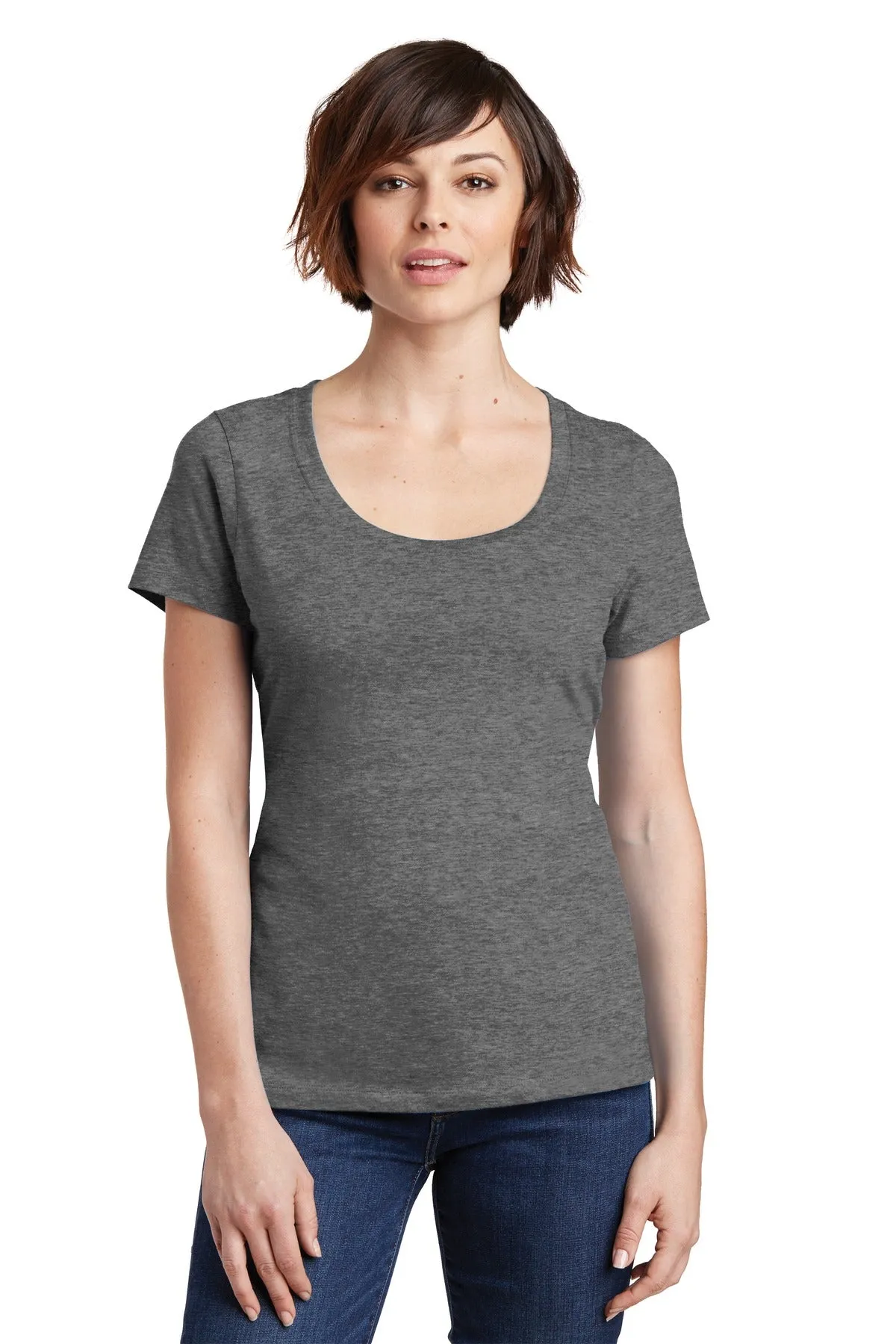 District Women's Perfect Weight Scoop Tee. DM106L