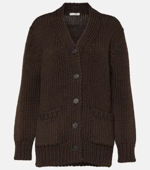 evesham The Row wool cardigan, brown