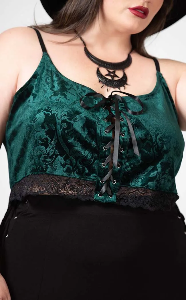 Fabled Tank Top | Emerald [Plus-Size]