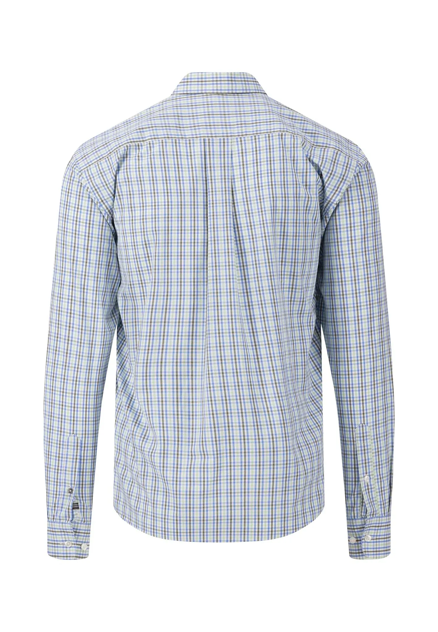 FYNCH HATTON Pure Cotton Shirt - Men's – Dusty Olive Check