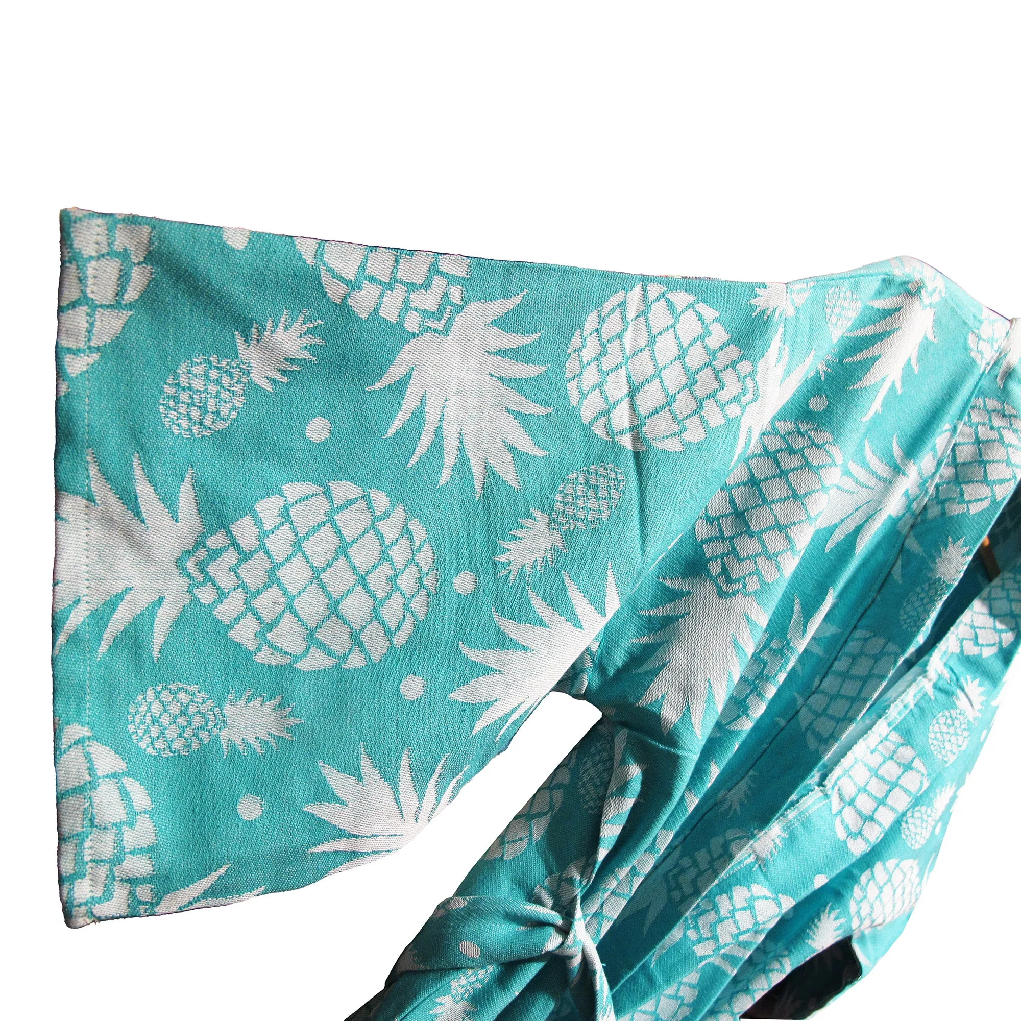 Hand-Woven Natural Cotton Pineapple Pattern Turkish Towel Kimono