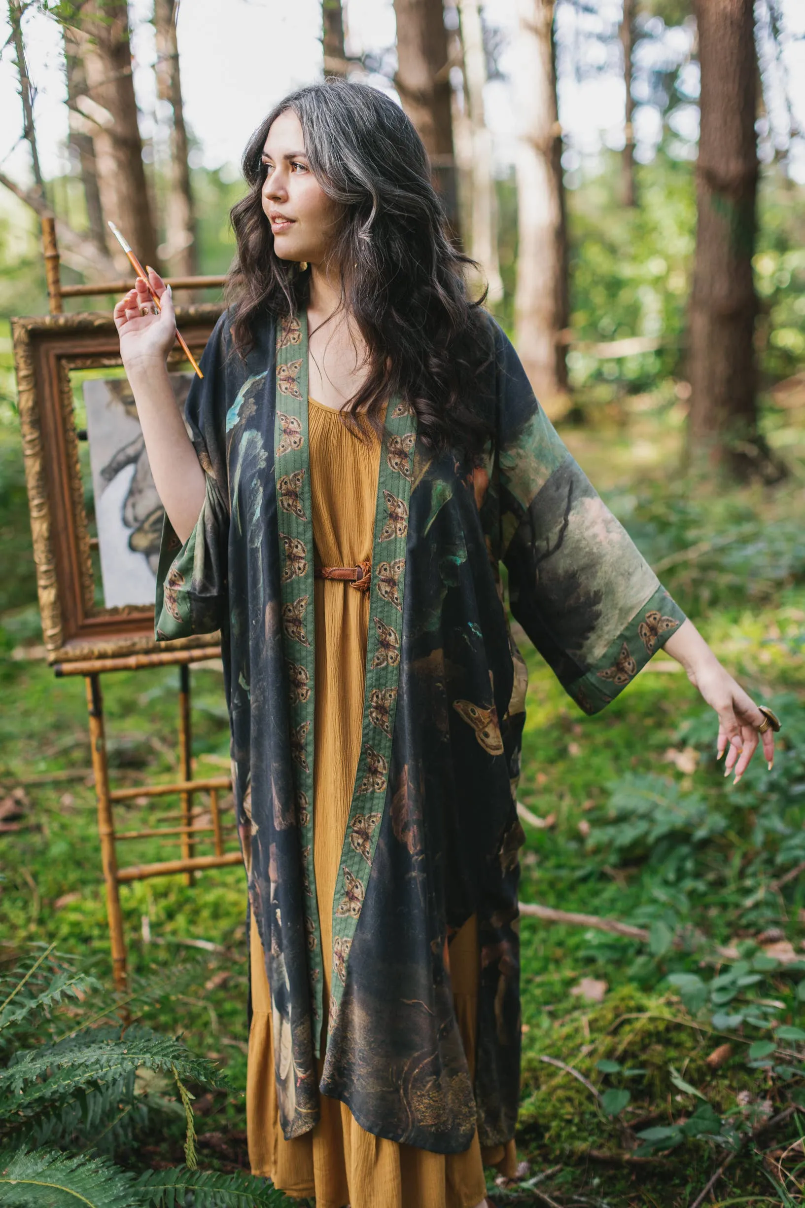 Heartwork Artisan Bamboo Duster Kimono