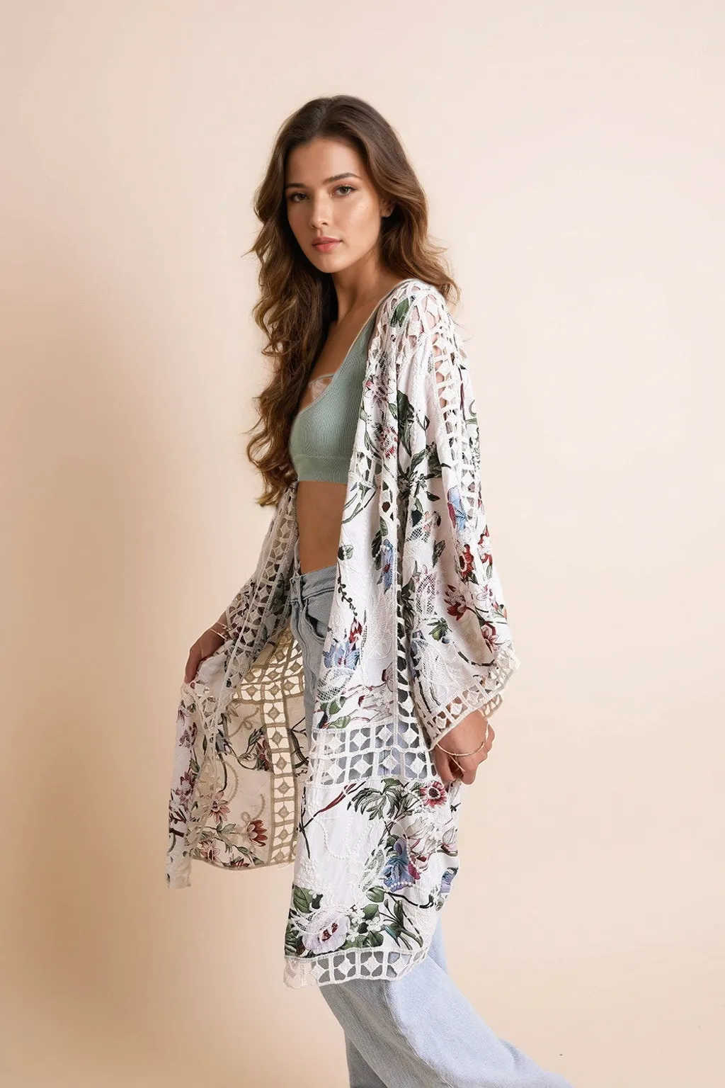 Heirloom Embroidered Kimono