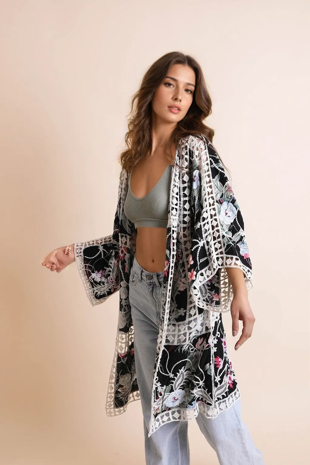 Heirloom Embroidered Kimono