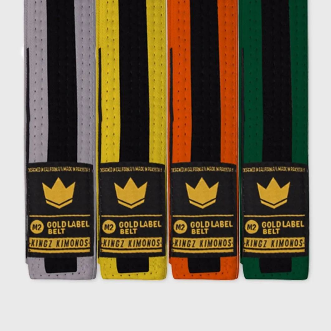 Kingz Gold Label V2 Kids Belt - Black Stripe